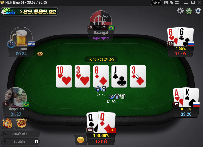 Hướng dẫn chơi Poker online POG79